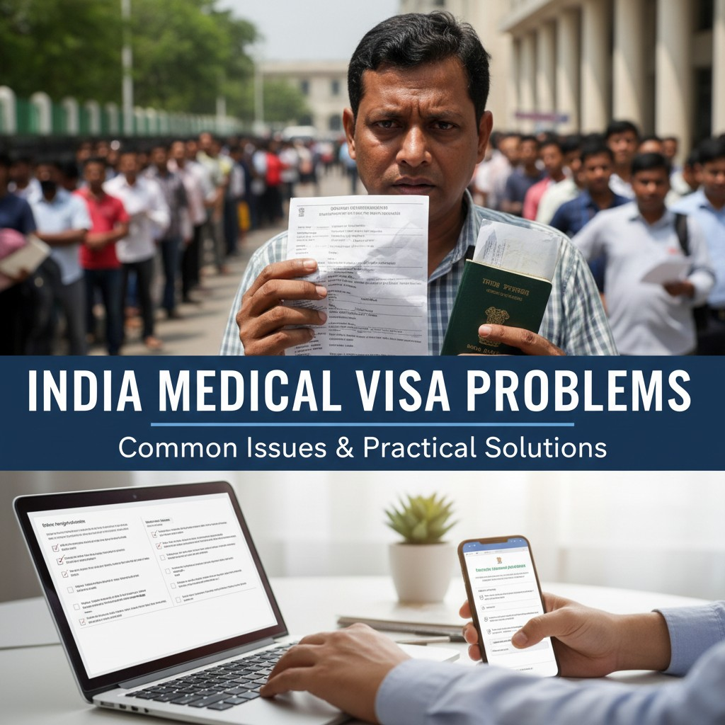 Common Indian Medical Visa issues and solutions.